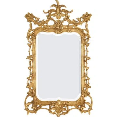 Friedman Brothers The Gibbs Homestead Traditional Beveled Accent Mirror In Gold