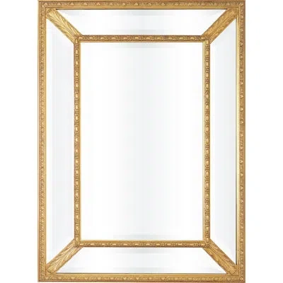 Friedman Brothers The Hilcome Estate Traditional Beveled Accent Mirror In Gold