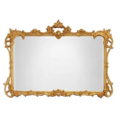 Friedman Brothers The House Of Dinsmore Traditional Beveled Accent Mirror In Gold