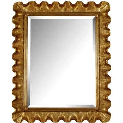Friedman Brothers The Kensington Traditional Beveled Accent Mirror In Gold