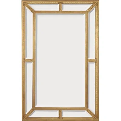 Friedman Brothers The Magnolia Manor Traditional Beveled Accent Mirror In Gold
