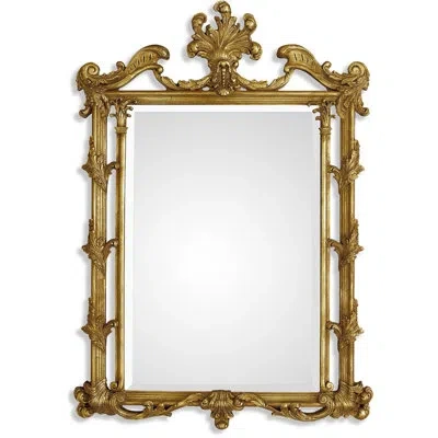 Friedman Brothers The Roxbury Traditional Beveled Accent Mirror In Gold