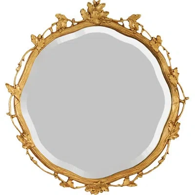 Friedman Brothers The Royalton Traditional Beveled Accent Mirror In Gold