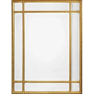 Friedman Brothers The Staffordshire Modern & Contemporary Beveled Accent Mirror In Gold