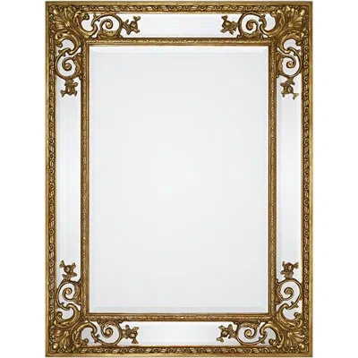 Friedman Brothers The Trianon Traditional Beveled Accent Mirror In Gold