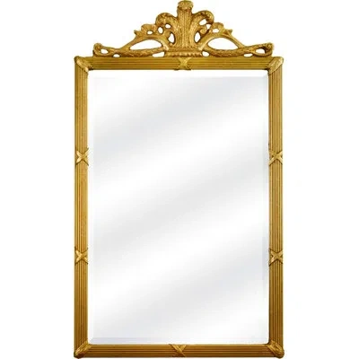 Friedman Brothers The Tyrone Castle Traditional Beveled Accent Mirror In Gold