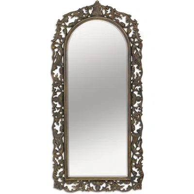 Friedman Brothers Wall Mounted Jewelry Armoire With Mirror In Brown