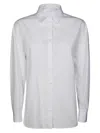 Friedman Oversized White Cotton Shirt With Classic Collar In White