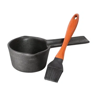 Frieling 0.4 Quarts Cast Iron Saucepan In Orange