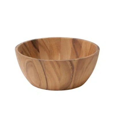 Frieling Acacia Wood Tulip Bowl, Large 5-inch X 12-inch Diameter In Brown