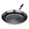Frieling Black Cube 11 Inch Stainless/nonstick Hybrid Fry Pan In Silver