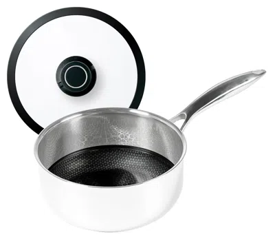 Frieling Black Cube Hybrid Quick Release 2.5 Quart Saucepan, 8-inch In White