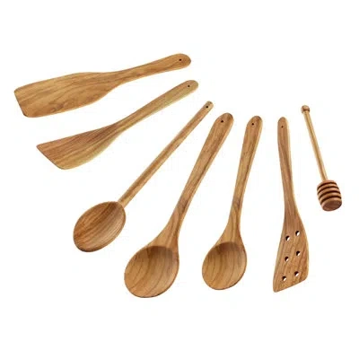 Frieling Cilio Toscana 7-piece Wood Assorted Kitchen Utensil Set In Brown