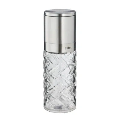 Frieling Cristallo Cilio Salt Or Pepper Mill In Silver