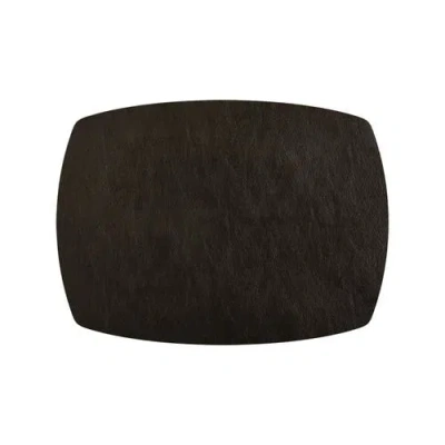 Frieling Davanti By  Mattola Placemats Set Of 6, Rectangle Plus, 14 X 18 Inch Indoor Outdoor Table P In Black