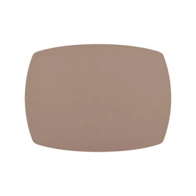 Frieling Davanti By  Mattola Placemats Set Of 6, Rectangle Plus, 14 X 18 Inch Indoor Outdoor Table P In Brown