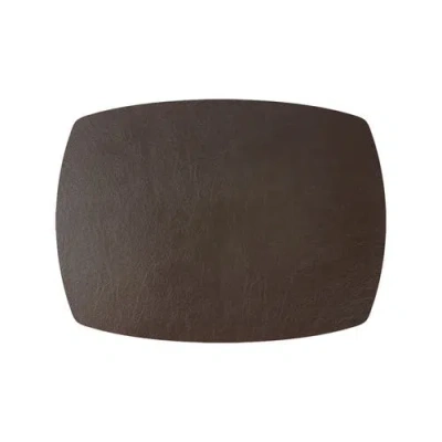 Frieling Davanti By  Mattola Placemats Set Of 6, Rectangle Plus, 14 X 18 Inch Indoor Outdoor Table P In Brown