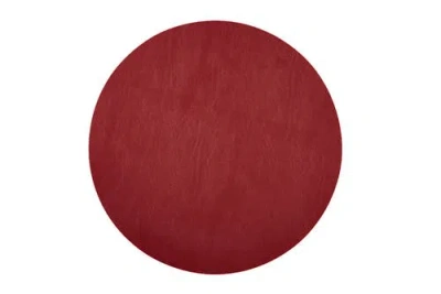 Frieling Davanti By  Mattola Placemats Set Of 6, Round 15 Inch Indoor Outdoor Table Placemats In Red