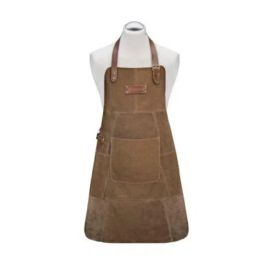 Frieling "kansas" Leather Apron In Brown