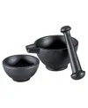Frieling Mortar 3-pc. Pestle Set In Black