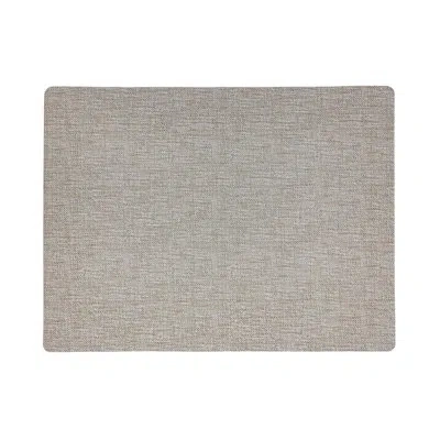 Frieling Novotela Luxe Rectangular Placemat, Cashmere, 16.5" X 12.5", Set Of 6 In Gray