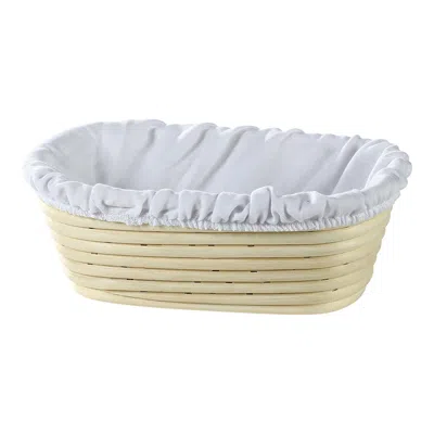 Frieling Oval Brotform Liner, 100% Cotton In White