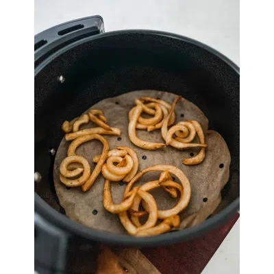 Frieling Parchment Air Fryer Liners, 9" Round With Holes, 50 Pcs In Box, 3 Boxes In Brown
