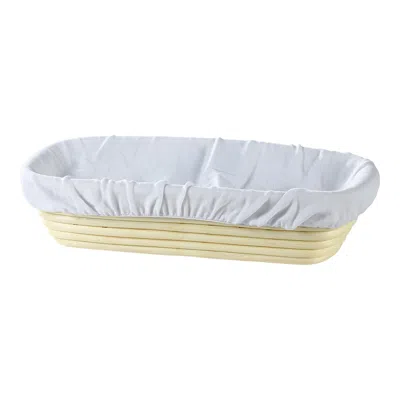 Frieling Rectangular Brotform Liner, 100% Cotton In White