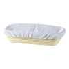Frieling Rectangular Brotform Liner, 100% Cotton In White