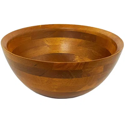 FRIELING RUBBERWOOD CONICAL BOWL, LARGE 5-INCH X 14-INCH DIAMETER