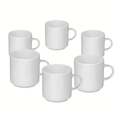 Frieling Savoy Cup Stackable 0,22 Ltr/7.3 Oz., Set Of 6 In White