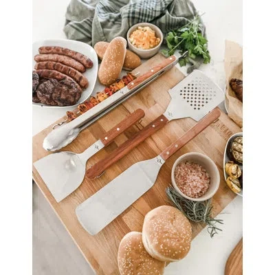 Frieling "texas" Bbq Hamburger Turner Short, 12.25" X 4.75" .75" In Brown