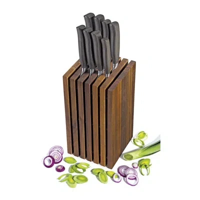 Frieling Zassenhaus 12 Slot Knife Block In Dark Walnut