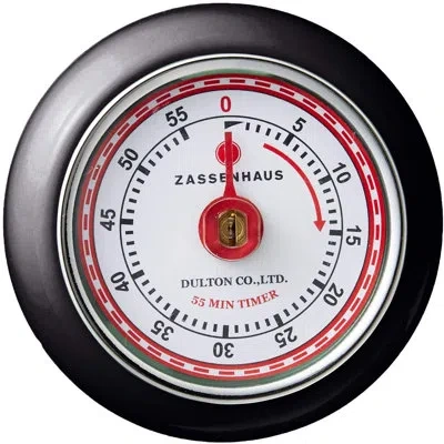 Frieling Zassenhaus Retro Kitchen Timer In Black