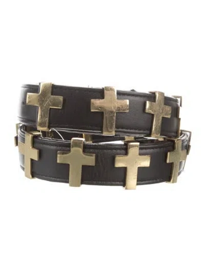 Pre-owned Friend Of Mine Leather Waist Belt In Multi