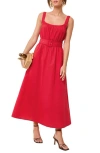Friends Like These Belted Cotton Maxi Dress
