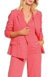 Friends Like These Crosshatch Texture Double Breasted Blazer