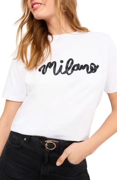 Friends Like These Milano Appliqué T-shirt In White