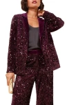 Friends Like These Sequin Blazer In Purple