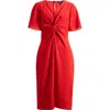 Friends Like These Twist Front Midi Dress