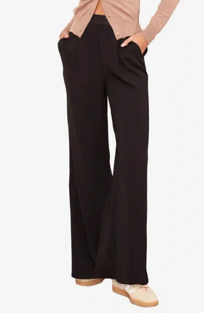 Friends Like These Wide Leg Pull-on Pants In Black