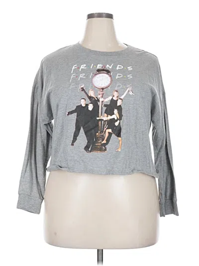 Pre-owned Friends Long Sleeve T-shirt In Gray