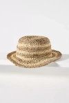 Friends Of Friends Hat Co Bingin Raffia Bucket Hat In Beige