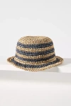 Friends Of Friends Hat Co Bingin Raffia Bucket Hat In Black