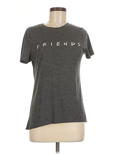 Pre-owned Friends Short Sleeve Top Gray Crew Neck Tops