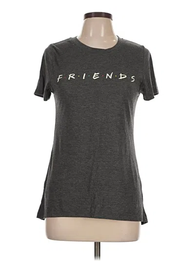 Pre-owned Friends Short Sleeve Top Gray Sweetheart Neckline Tops