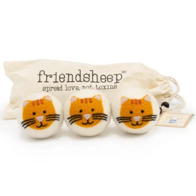 Friendsheep Wool Dryer Balls Xl Set Of 3 In Yellow