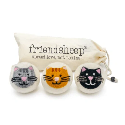 Friendsheep Wool Dryer Balls Xl Set Of 3 In Multi
