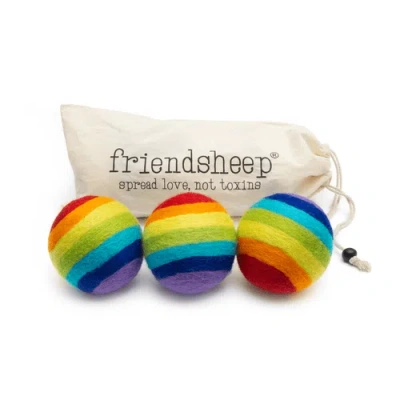 Friendsheep Wool Dryer Balls Xl Set Of 3 In Multi