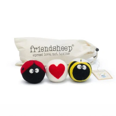 Friendsheep Wool Dryer Balls Xl Set Of 3 In Multi